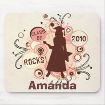 Custom Women's Hip Graduation Mouse Pad