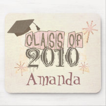Custom Women's Hip  Graduation Mousepads
