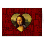 Custom Word Art Valentine: Be My Valentine Card