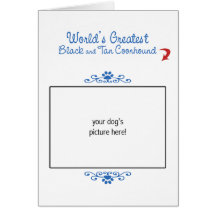 Custom Worlds Greatest Black and Tan Coonhound Cards