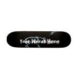 Custom X-Ray Skeleton Bad Dog Blue Boards skateboards