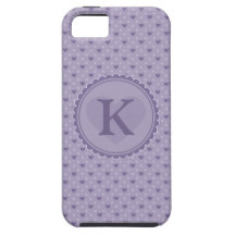 Custom Your Initial Purple Hearts & Dots