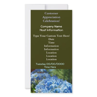 Customer Appreciation Celebration! invitation card by Basleeartprintgifts