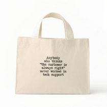 Customer Service Tote Bag