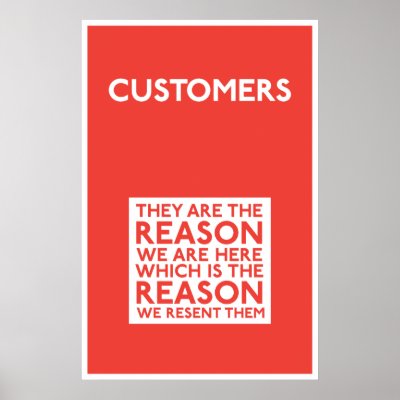 Customers Office Print by OfficeGangsta