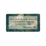 CustomInvites Artistic Peacock Feather Labels