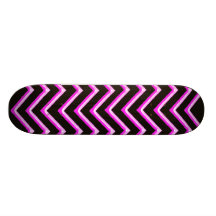 Customisable Chevron Hot Pink Skate Boards