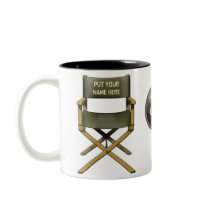 Customisable director's chair mug