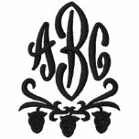 Customisable Wine Monogram Embroidered Shirt