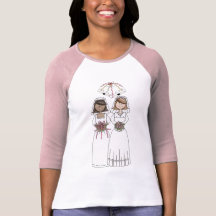 Customizable 2 Brides Gay Wedding Tees, Gifts