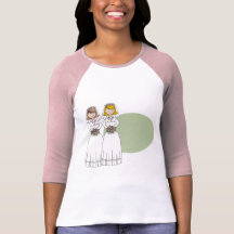 Customizable 2 Brides Wedding Tees and Gifts