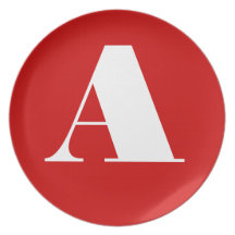Customizable "A" Dinner Plate