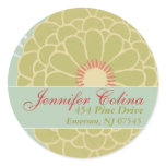 Customizable Address Labels Round Stickers