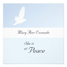 Customizable Announcement of Death / Passing