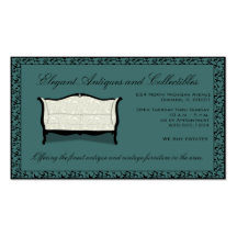 Customizable Antiques or Upholstery Business Card