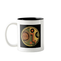 Customizable Art Deco Geometric Circle Abstract Coffee Mugs