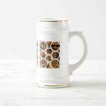 Customizable Art Deco Geometric Circle Abstract Coffee Mugs