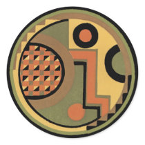 Customizable Art Deco Geometric Circle Abstract