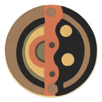 Customizable Art Deco Geometric Circle Abstract