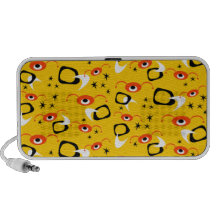 Customizable Atomic Retro Spiders Travel Speaker