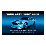 CUSTOMIZABLE Auto Body Mechanic Car Detailing Business Card Template