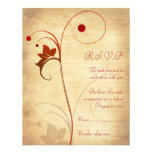 Customizable Autumn RSVP card Custom Announcements