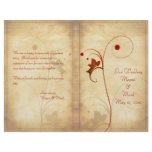 Customizable Autumn Wedding Program