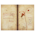 Customizable Autumn Wedding Program