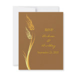 Customizable Autumn Wedding Response Card