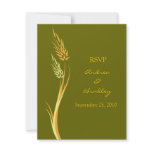 Customizable Autumn Wedding Response Card