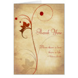 Customizable Autumn Wedding Thank You Card