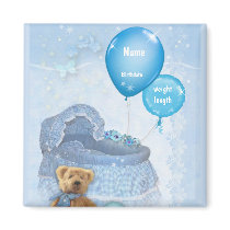 Customizable Baby Boy Magnet