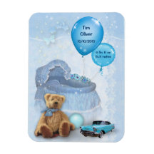 Customizable Baby Boy Magnets