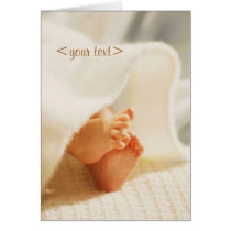 Customizable baby card cards
