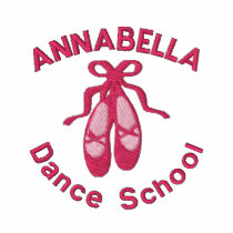 Customizable Ballet school Embroidered T-shirts