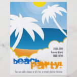 Customizable Beach Party flyer