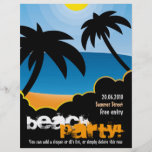 Customizable Beach Party flyer