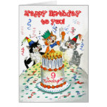 Customizable Birthday Card - Cats' Birthday Party