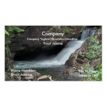 Customizable Biz Card with nature background Business Card