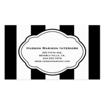 Customizable Black & White Business Card