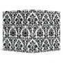 Customizable Black & White Damask Vinyl Binder
