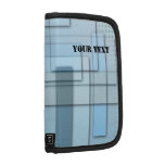 Customizable Blue Pattern Folio Planner