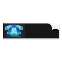 Customizable Blue Phone Bumper Sticker