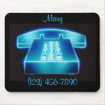 Customizable Blue Phone Mousepad