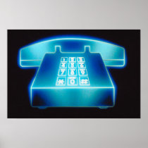 Customizable Blue Phone Print