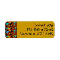 Customizable Boomerang Return Address Labels