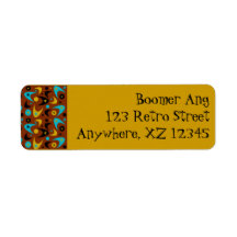 Customizable Boomerang Return Address Labels