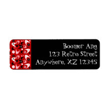 Customizable Boomerang Return Address Labels