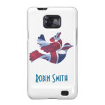 Customizable British Flag Bird Case Samsung Galaxy S Cases