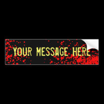 Customizable Bumper Sticker bumper stickers
